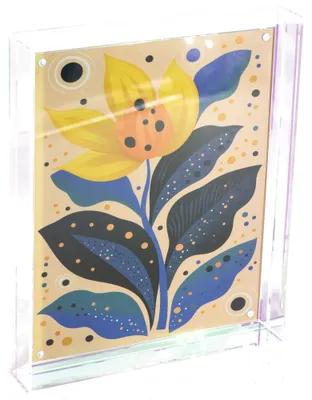 Image de HomeBound : Cadre photo néon pour photos, format 20 x 25 cm, effet holographique