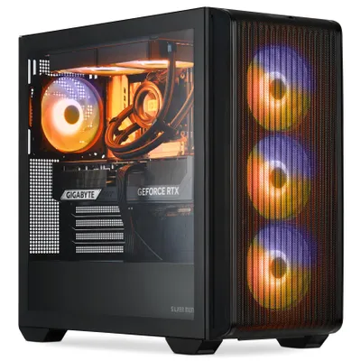 Produktbild von SMX® Battlestation M6A - AMD Ryzen 7 9800X3D, RTX 5090, 32GB RAM, 1 TB SSD, Wasserkühlung, ARGB-Beleuchtung - Gaming-PC