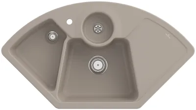 Produktbild von Villeroy & Boch Keramikspüle 670801AM, Solo Eck Eckspüle - inkl.