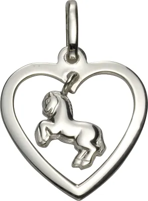 Produktbild von F Anhänger 925/- Sterling Silber 2,1cm weiß 371240251