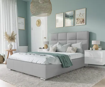 Produktbild von Doppelbett SARA mit hohem Kopfteil 180x200 Madrid 985