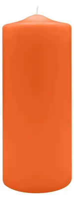 Produktbild von Spitzkopf Stumpen Kerzen Karotte Orange 25 x Ø 10 cm, 6 Stück