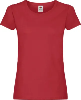 Produktbild von Fruit of the Loom - "Original" T-Shirt für Damen LT1836 (S) (Rot)
