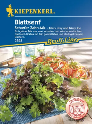 Produktbild von Blattsenf 'Scherfer Zahn-Mix' Kiepenkerl Salatsamen