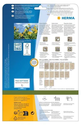 Produktbild von HERMA 10762, Braun, Rund, Permanent, A4, Universal, Papier