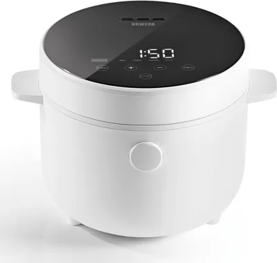 Produktbild von N8WERK Digitaler Reiskocher 2l Touch-Display ohne Anhaften & Überkochen automatische Warmhaltefunktion & Überhitzungsschutz inkl. Dampfgarer-Einsatz