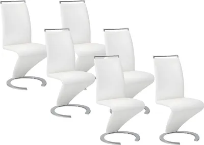 Produktbild von 6er Set TWIZY Stühle - Kunstleder weiß