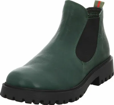 Produktbild von Think! Damen Stiefeletten Trento aus grünem Leder mit herausnehmbarer Innensohle