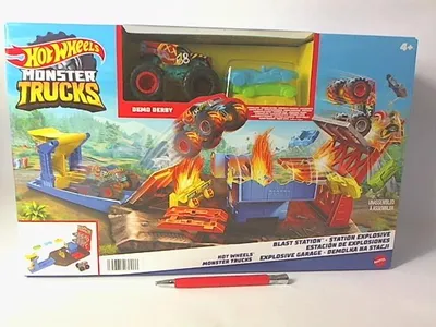 Zdjęcie produktu dla Hot Wheels Monster Trucks HFB12, 4 lat(a), Plastik, Metal, Wielobarwny