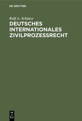 Produktbild von Deutsches Internationales Zivilprozeßrecht