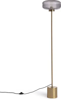 Produktbild von Stehlampe aus Metall und Glas Windsor Gold