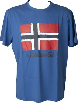 Immagine prodotto di T-shirt uomo NAPAPIJRI maglietta manica corta girocollo cotone con stampa articolo NP0A4GI5 SOL SS, XXL, Cotone 100%