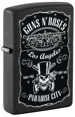 Produktbild von Zippo Feuerzeug Guns N Roses 60007807 Black Matte