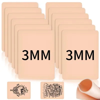 Produktbild von Set aus 12 Tattoo Übungshaut 3 mm