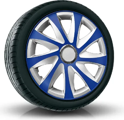Produktbild von Radkappen Radzierblenden (4Stück) 16 Zoll blau/silber DRIFT Z458641