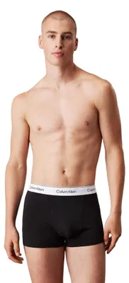 Image de Calvin Klein boxer lot de 3 icon Coton stretch relaxed fit trunks noir, glacier, blue bell hommes