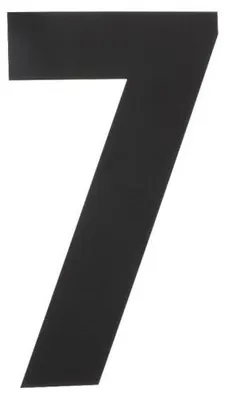 Productafbeelding van Huisnummer Intersteel 7 XL, 300 mm, zwart, mat