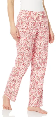 Zdjęcie produktu dla Spodnie do spania damskie Essentials wykonane z flaneli - wzór "Wyciek koloru", kolor biały, rozmiar 6XL (duże)