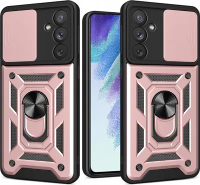 Produktbild von Hurtel Hybrid Armor Camshield case, Cover, Samsung, Galaxy A14, 16,8 cm (6.6"), Pink