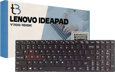 Zdjęcie produktu dla Klawiatura do laptopa Tradebit do modeli Lenovo IdeaPad Y700-15ISK, Y700-17ISK, Y700-14ISK, Y700-15ACZ, układ US QWERTY, podświetlana