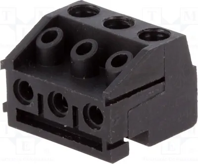 Produktbild von 1x Klemmleiste abschaltbar mit 90°-Winkel Steckleiste 5mm 300V 320-031-13-00 Trennba