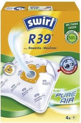 Produktbild von Swirl R 39 EcoPor Staubsaugerbeutel, 4 Stück, reißfest, für Rowenta & Moulinex