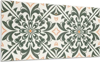 Produktbild von Blumenmuster Mit Blättern – Selbstklebende Fliesen – Wandverkleidung – Wandpaneel – PVC Fliesen – Vinylflisen – PCV Flisen – Selbstklebend – Wanddeko – 10 Stück 100 x 50 cm