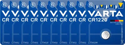 Produktbild von Varta CR1220 Lithium Knopfzelle 3V 1er Blister – 10er-Set