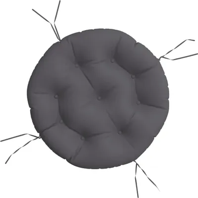 Obrázok produktu pre vidaXL Vankúš Round Anthracite Ø 60 x 11 cm Oxford Fabric