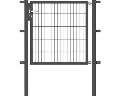 Immagine prodotto di Alberts 647087 Cancello singolo Flexo con accessori, antracite, larghezza 100 cm, altezza 100 cm