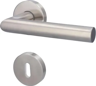 Produktbild von Alpertec BB-Rosettengarnitur Fair I Edelstahl silber rund