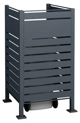 Zdjęcie produktu dla Westmann metalowa pokrywa kosza na śmieci Planum 1x240 L antracyt 90x90x150 cm