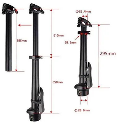 Faltfiets Verstellbarer Vorbau Quick-Release Aluminium, Hauptbild