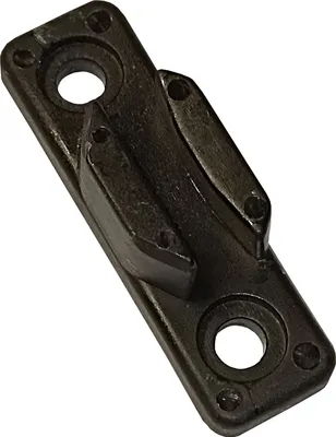 Produktbild von Anhakerplatte aus Kunststoff schwarz