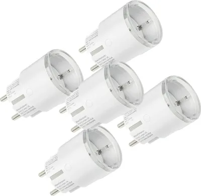 Produktbild von Set of 5 Shelly Plug S MTR Gen3 12A smart outlets (white)