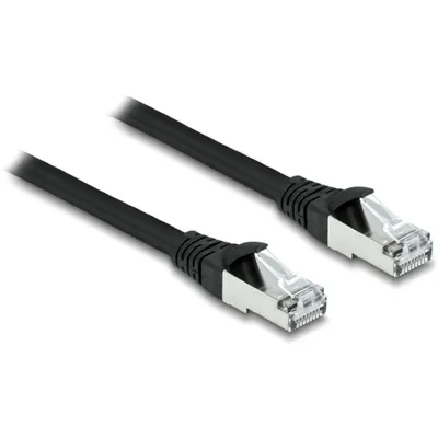 Produktbild von DeLOCK RJ45 Netzwerkkabel Cat.6A S/FTP PUR Outdoor 2 m schwarz, 2 m, Cat6a, S/FTP (S-STP), RJ-45, RJ-45, Schwarz