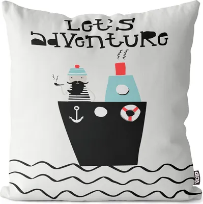Produktbild von VOID Schiff Matrose Abenteuer Kissenbezug Kissenhülle Sofakissen Kissen Deko Outdoor-Kissen Dekokissen
