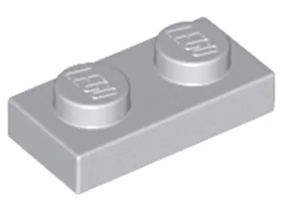 Produktbild von Lego® 10x 1x2 Platten 3023 - Plate Helles Blaugrau - Light Bluish Gray