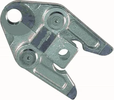 A close-up studio shot of a metal tool.