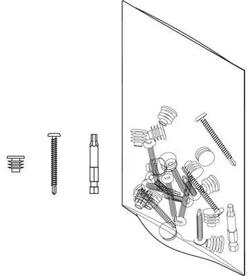 Produktbild von OSMO FENCE Zubehörbeutel für 3 Profile
