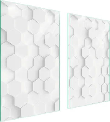 Produktbild von Glasschutzplatte Für Herd 75X52 Weiss