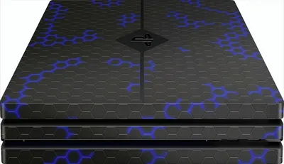 Immagine prodotto di Skin PS4 Pro - Adesivo di design Nano Tech Blue