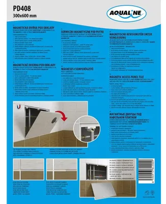 Produktbild von Magnetverschluss für Badewannen, 300x600