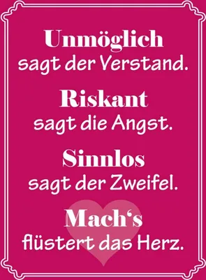 Produktbild von vianmo Holzschild 40x30 cm Unmöglich sagt der Verstand