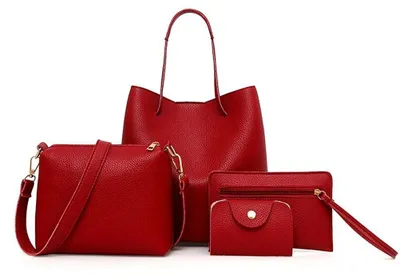 Produktbild von Solidchoice – Set aus 4 Damenhandtaschen aus Kunstleder