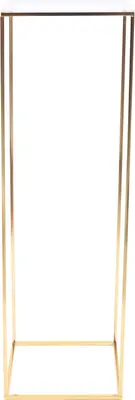 Produktbild von Blumenständer - Geometrische Blumensäule - 2 Stück - 31×31×100 cm - Tragkraft 5 kg - Freistehend - Metall - Für Hochzeit & Jubiläum - Silber