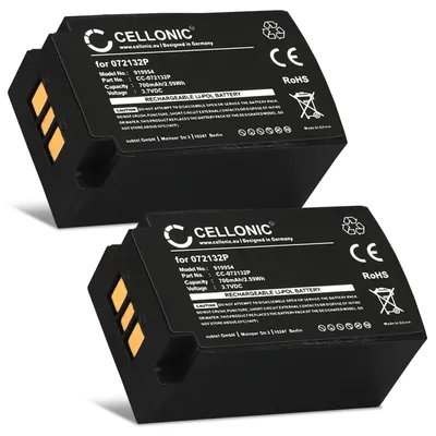 Image de CELLONIC 2x Batterie pour Casque micro Compatible avec Parrot Zik 1.0, PF056001AA - (700mAh, 3.7V)