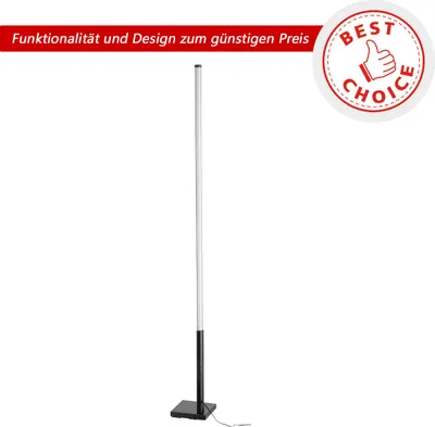 Zdjęcie produktu dla Eglo 75653 PICACHA 1 lampa podłogowa LED 14W 20x20mm Czarny Biały Regulowana barwa światła Możliwość ściemniania