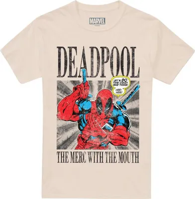 Obrázek produktu pro Deadpool - "Merc With The Mouth" Tričko pro muže TV14972 (M) (Natural)