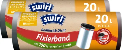 Produktbild von 2x Swirl Fixierband Müllbeutel 20L ( 15 stk./Rolle )